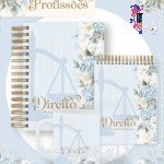 Profissões 2026: Floral Azul (Pamella)