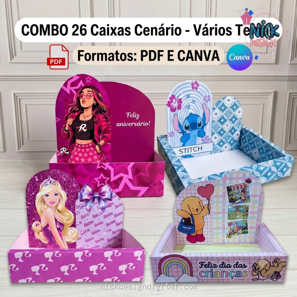 Pack Caixas Cenário - Imagem 1