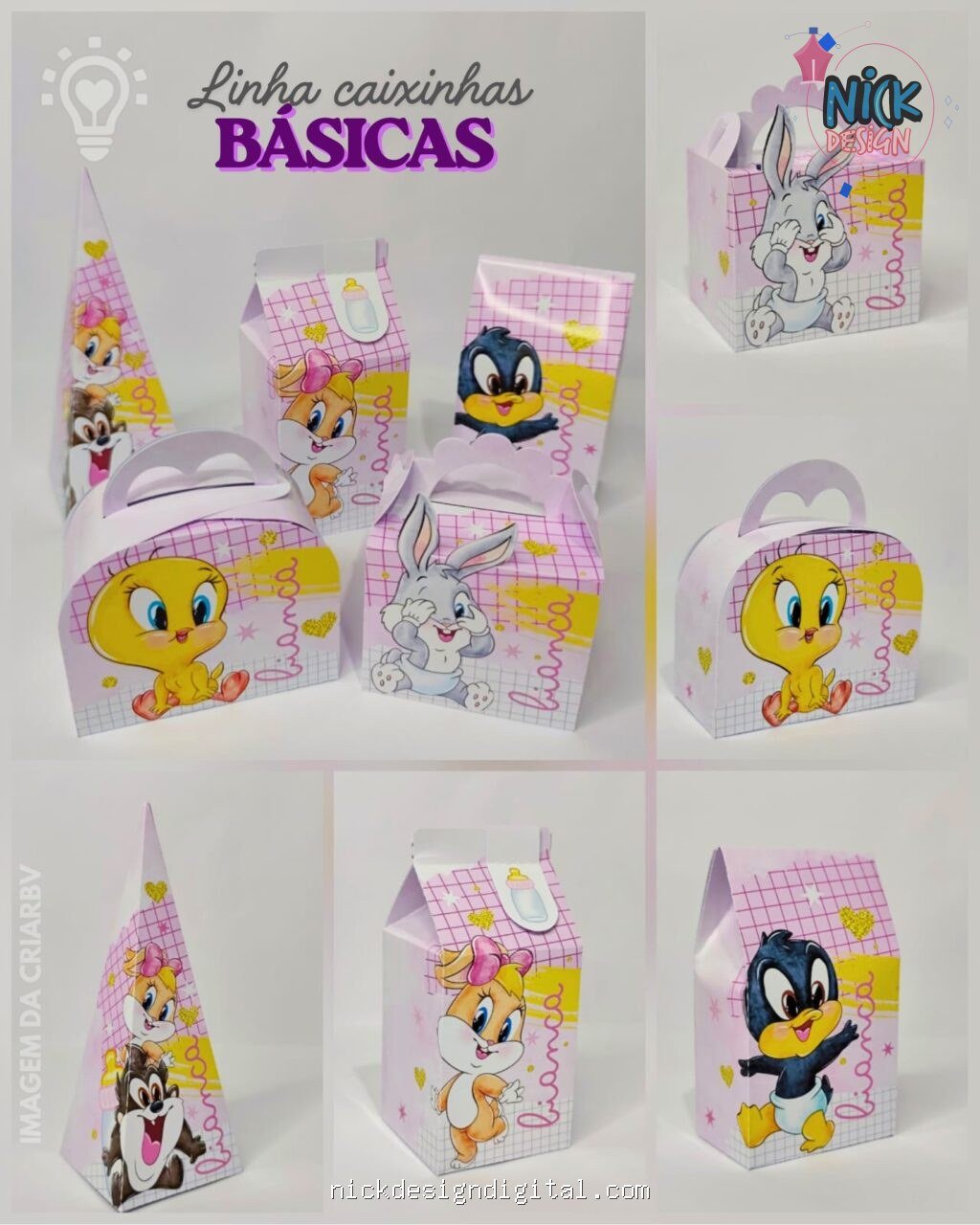 Baby Looney Toones Menina - Kit Festa Pronta - Imagem 1