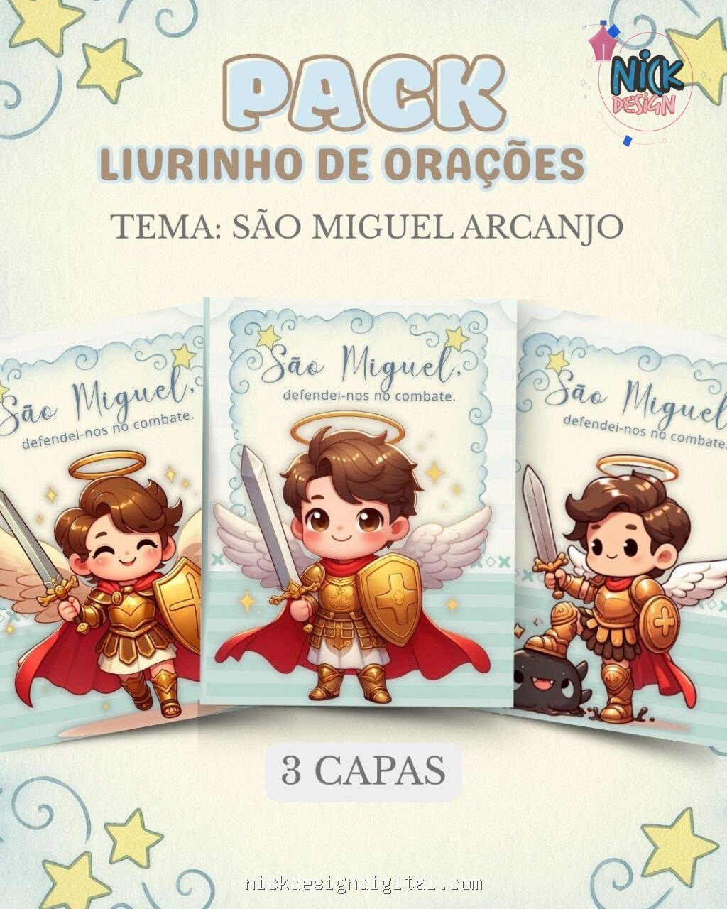 São Miguel Arcanjo - Capa Livrinho de Orações - Imagem 2