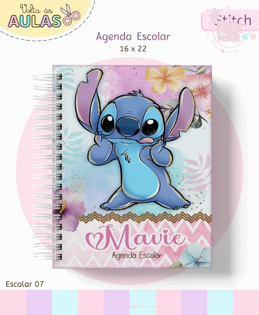Stitch - Kit Escolar 2026 (Lina Criativa)