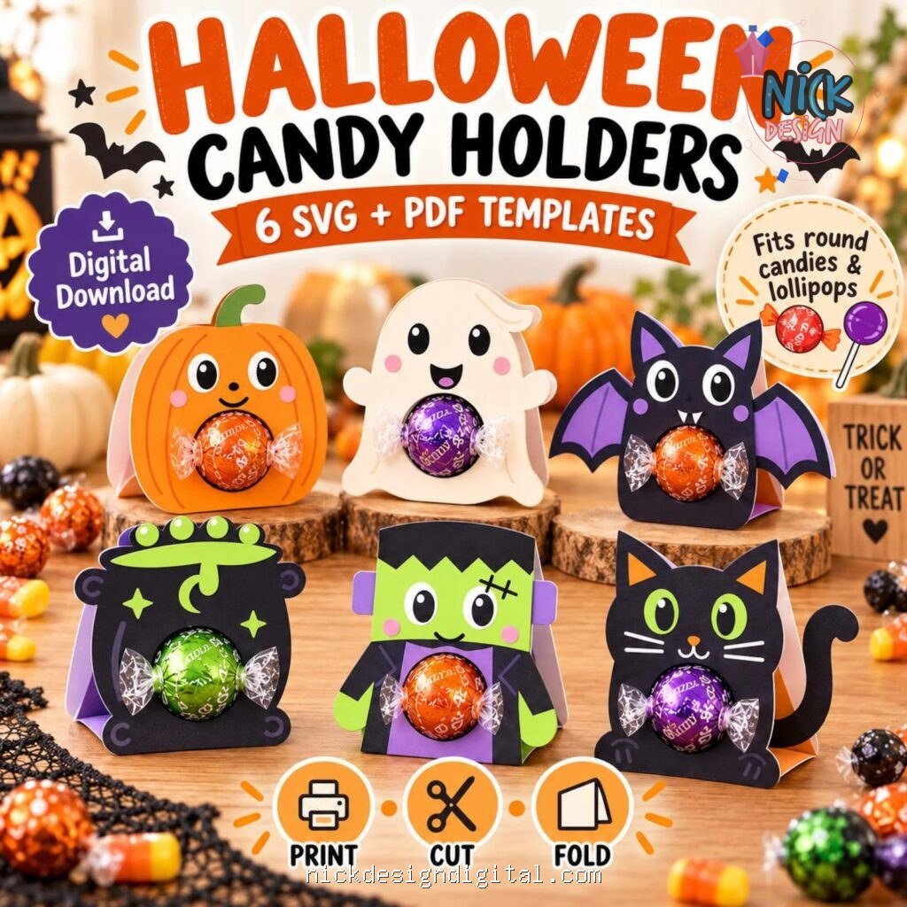 Porta Pirulito de Halloween - Imagem 1