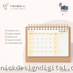 Calendário A5 Horizontal