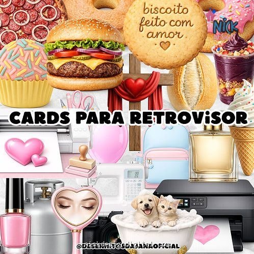 Cards Retrovisor Diversos (Desenhitos da Jana)