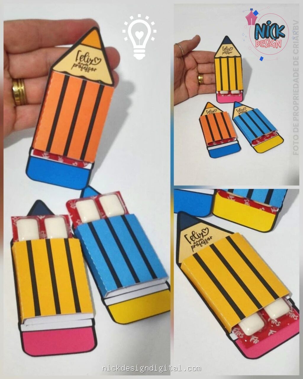 Porta Pastilha Lápis - Dia dos Professores - Imagem 1