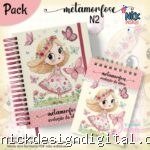 Caderno A5 + Bloquinho - Metamorfose N2 (Jana Bicalho)