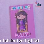 Ester - Mini Livro para Colorir