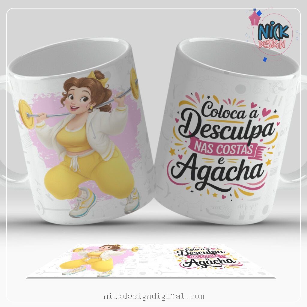 Princesas Motivadas - Artes para Caneca - Imagem 10