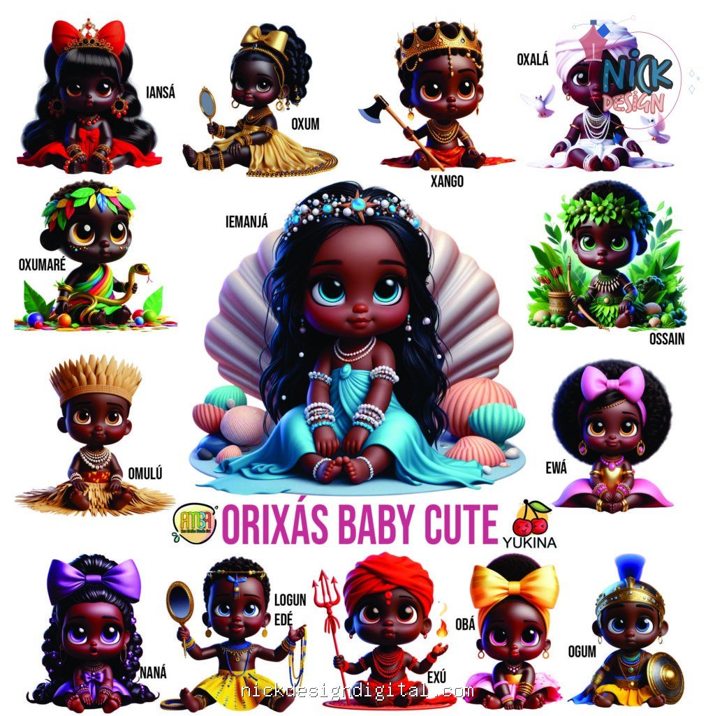 Orixás Baby Cute - Kit Digital - Imagem 1
