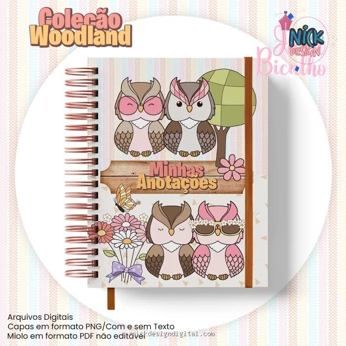 Caderno A5 - Woodland N8 (Jana Bicalho) - Imagem 1