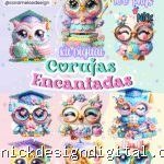 Corujas Encantadas - Kit Digital