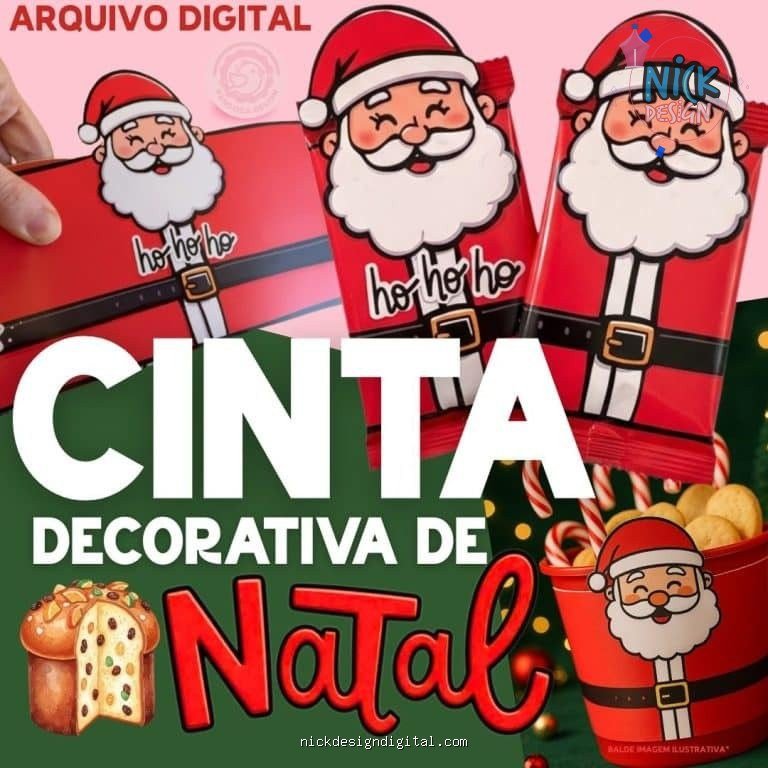 CINTA Decorativa de NATAL (Pandoca)