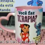 Stitch Agressividade Crônica - Arte Avulsa Caneca
