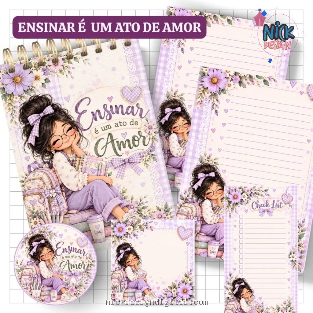 Kit Lilás - Ensinar com amor - Imagem 1