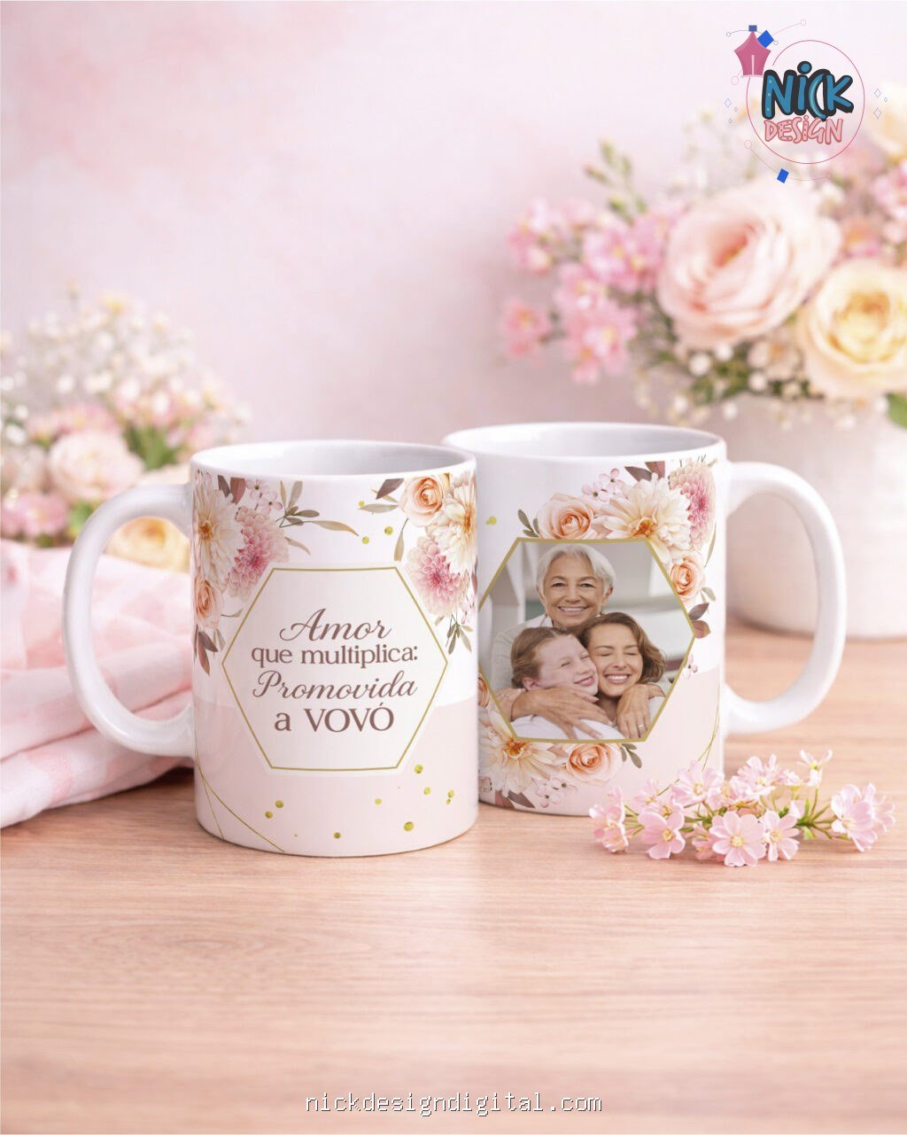 Dia das Mães V7 COM FOTO - Artes Canecas - Imagem 1