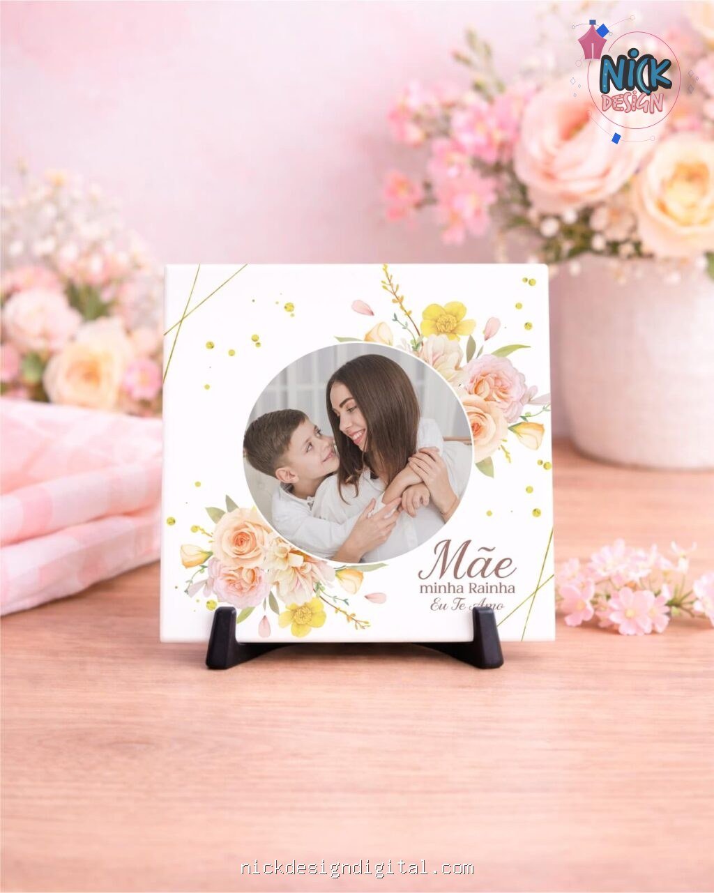 Dia das Mães V7 COM FOTO - Artes Azulejos - Imagem 2