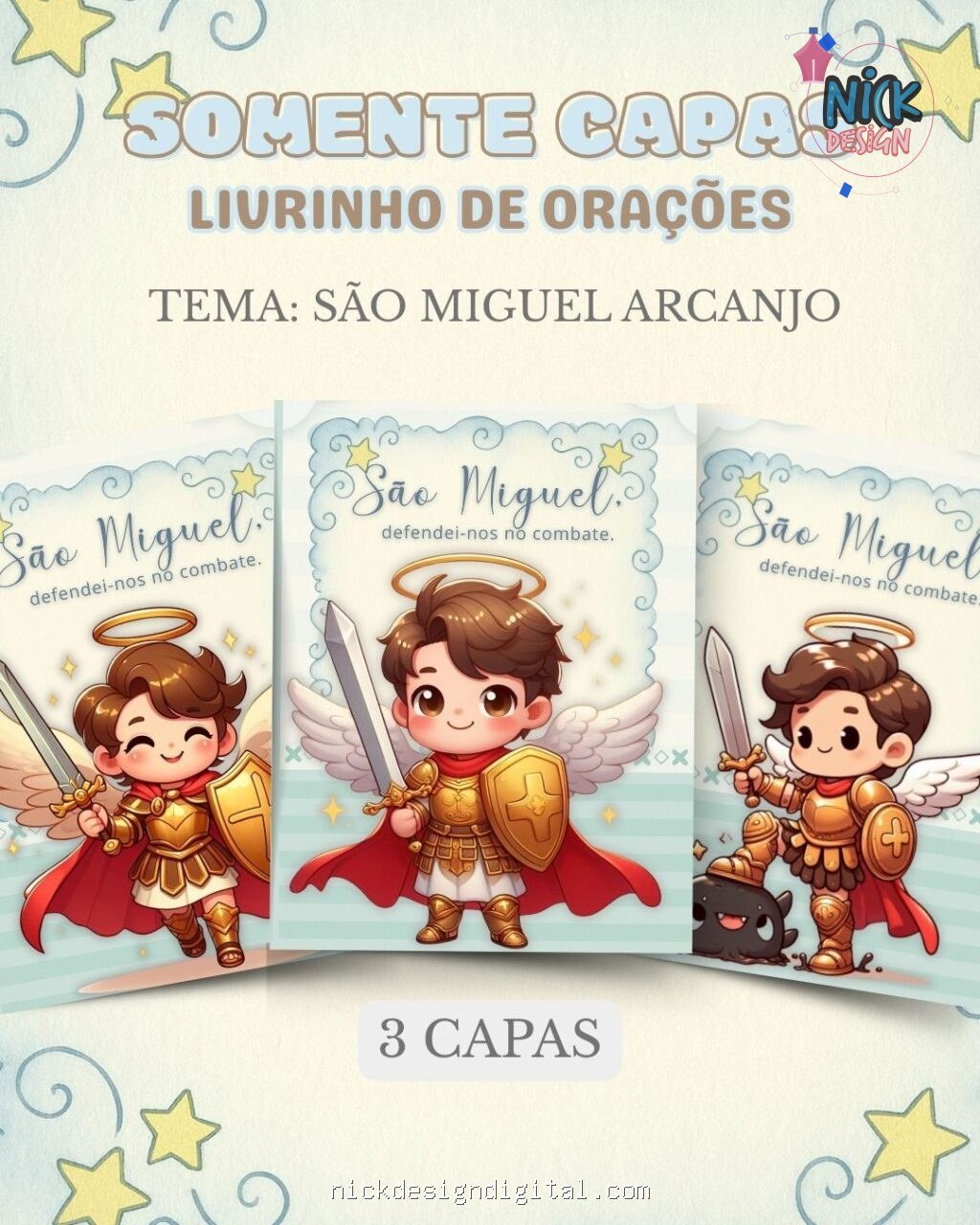 São Miguel Arcanjo - Capa Livrinho de Orações - Imagem 3