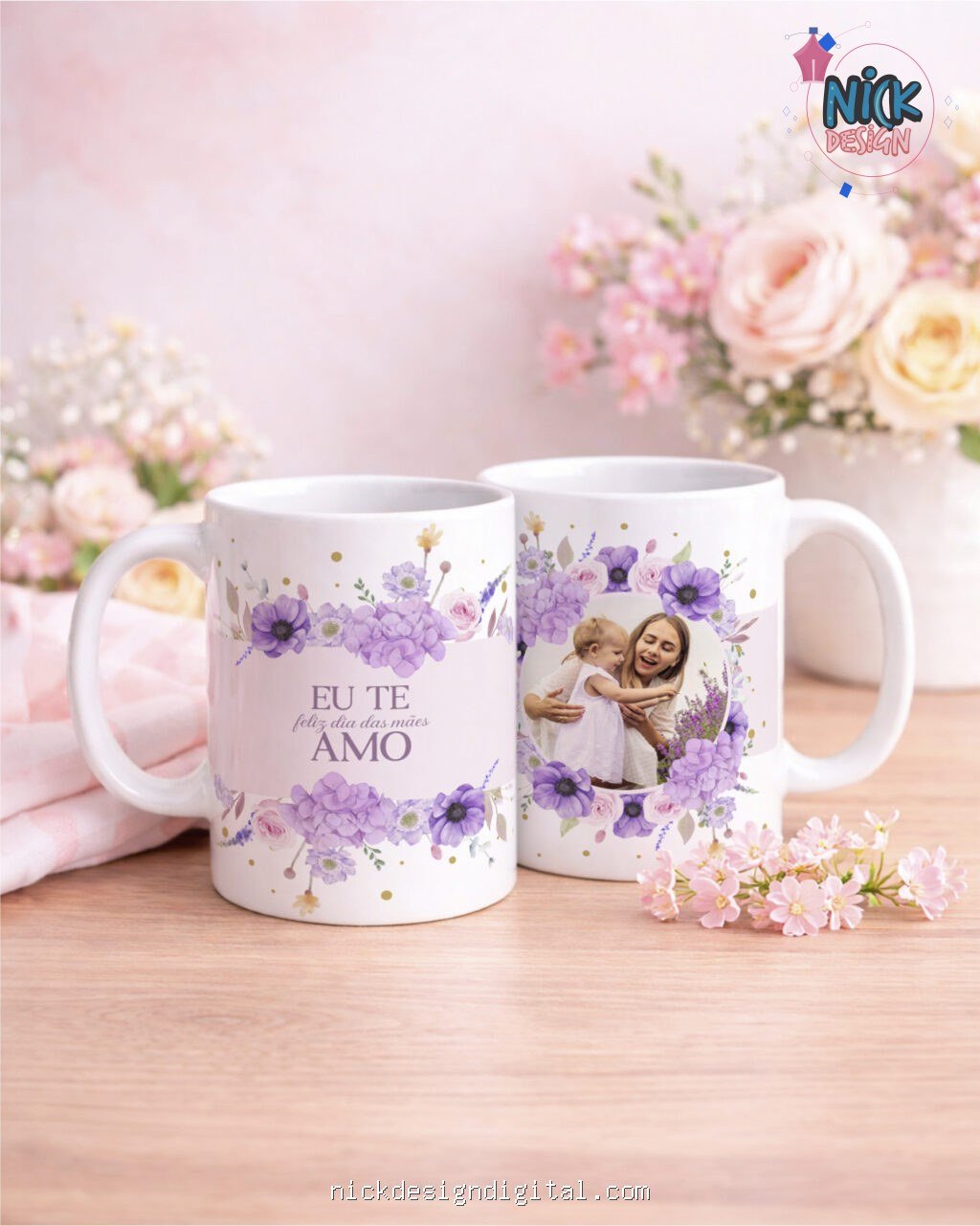 Dia das Mães V7 COM FOTO - Artes Canecas - Imagem 2