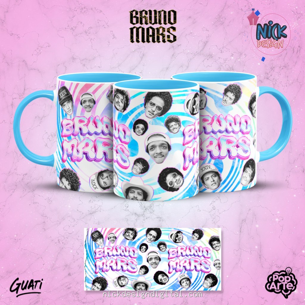 Bruno Mars - Artes para Canecas - Imagem 8