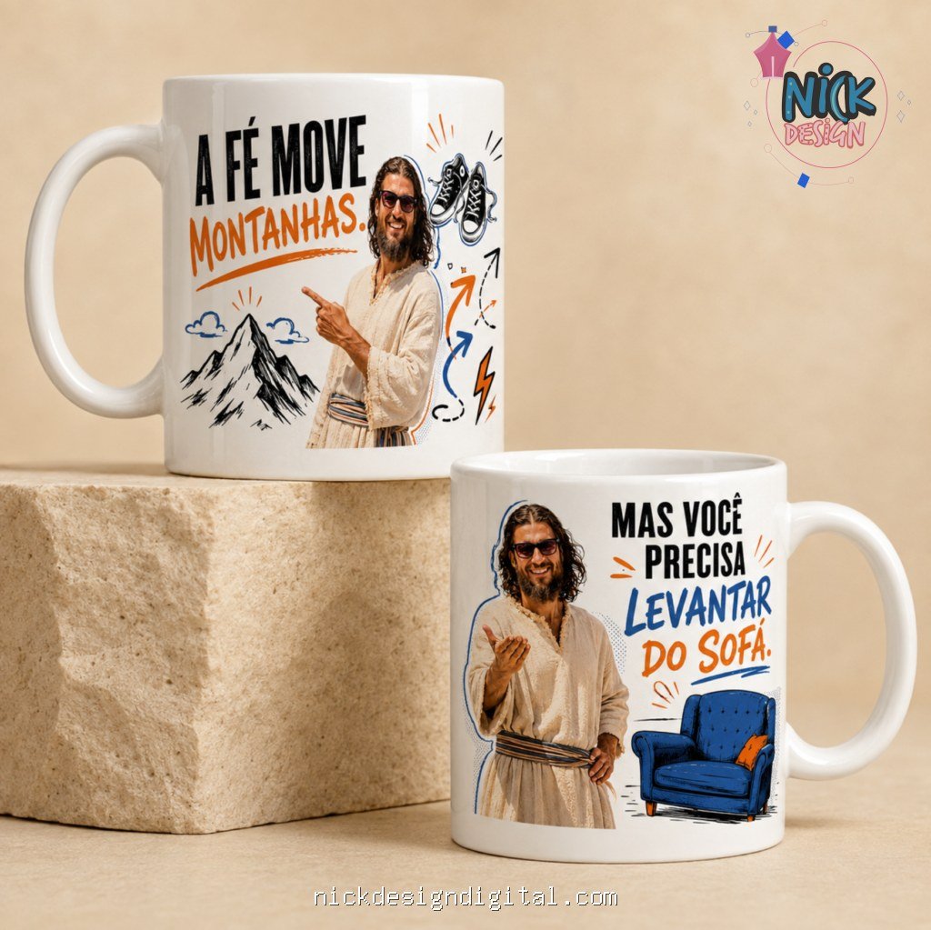 Coleção Jesus Irônico 1.0 - Artes Canecas - Imagem 2