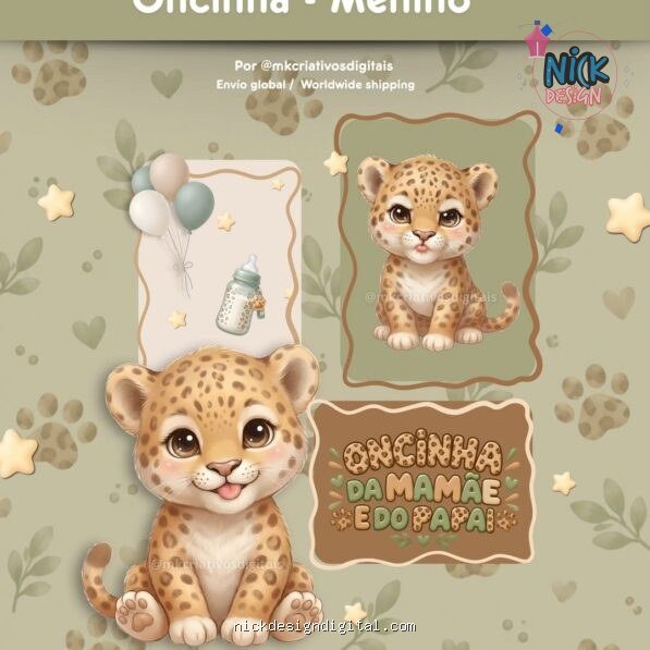 Oncinha Menino – Kit Digital