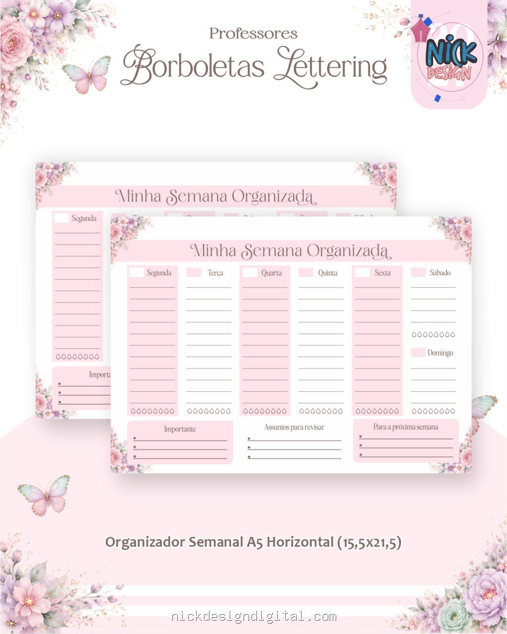 Borboletas Lettering 2027 - Professores - Imagem 4