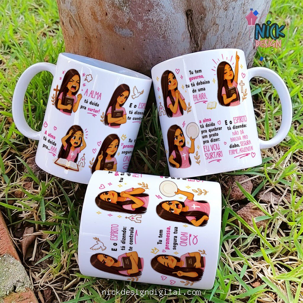 A Alma Tá Doida Pra Surtar M2 - Arte Avulsa Caneca - Imagem 2