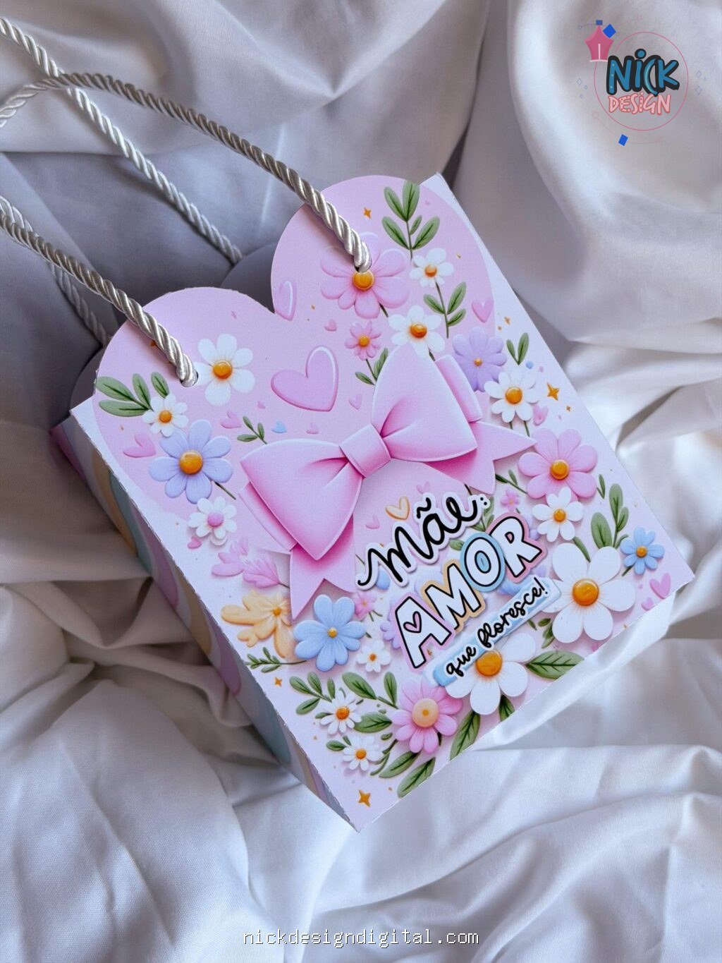 Mini Sacola Coração - Dia das Mães - Imagem 2