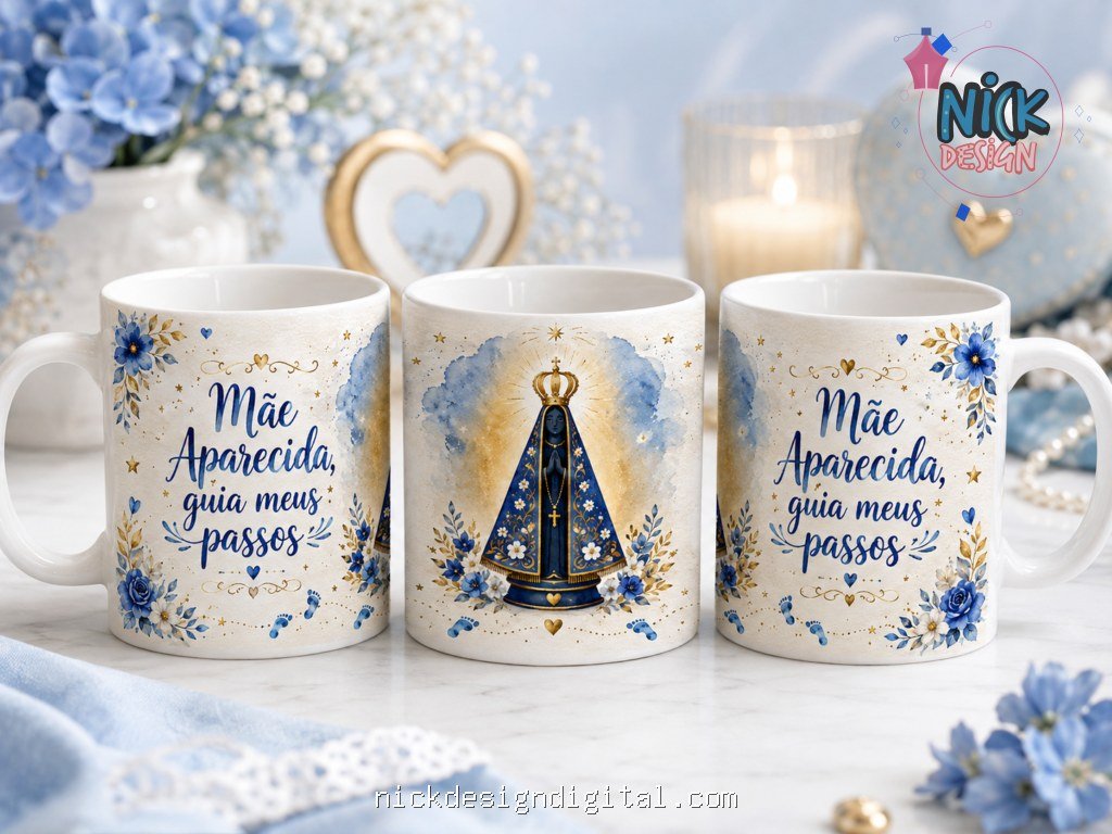Pack Nossa Senhora Aparecida 2026 - Artes Canecas - Imagem 1