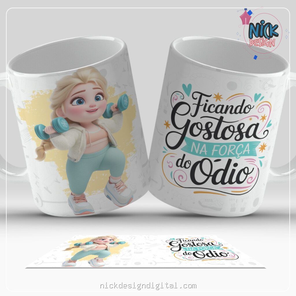 Princesas Motivadas - Artes para Caneca - Imagem 5
