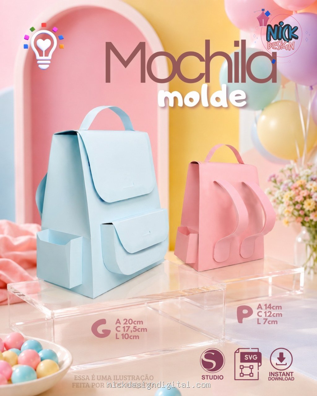 Molde Mochila - Imagem 1