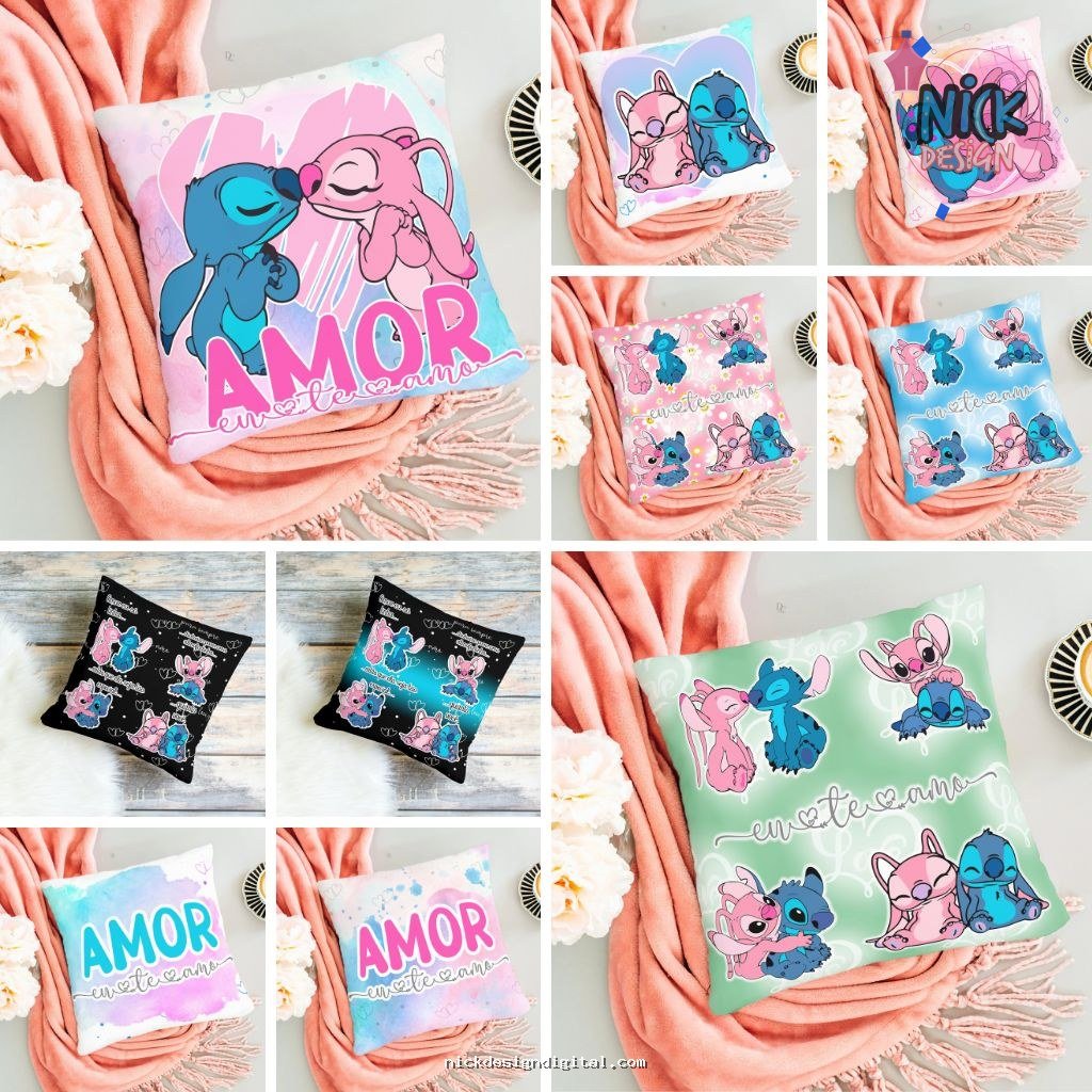 Estampas Almofadas - Stitich e Angel - Imagem 1