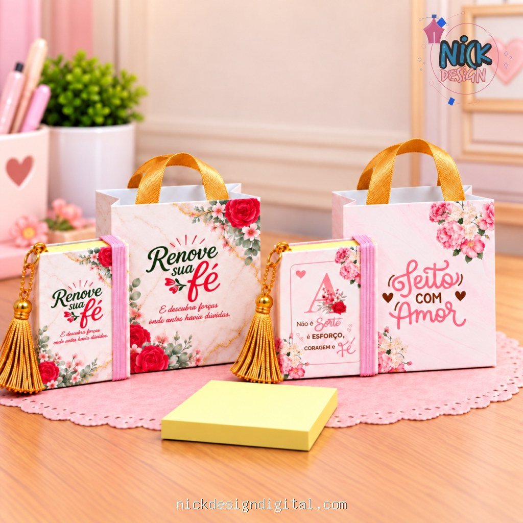 Chaveiro Post-it (Alfabeto completo + 5 estampas) - Imagem 1