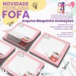 Bloquinho – 95x95mm – Jardim Pet N2 – Papelaria Fofa