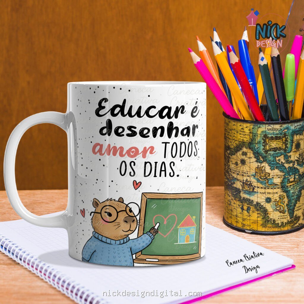 Capivarinhas Professores 2025 (Caneca Criativa) - Imagem 4