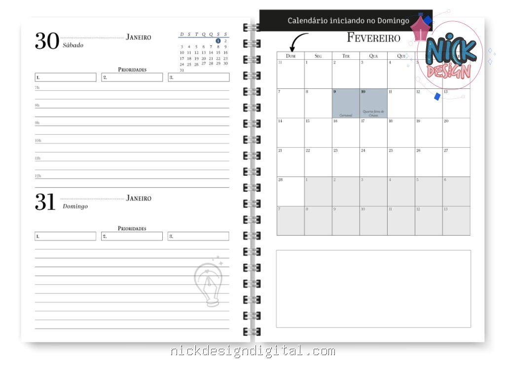 COMBO Agenda 2027 Neutro (Trilha de Papel) - Imagem 9