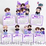 Calendário de Mesa BTS 2027