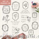Lettering Pioneira Testemunha de Jeová - Kit Digital