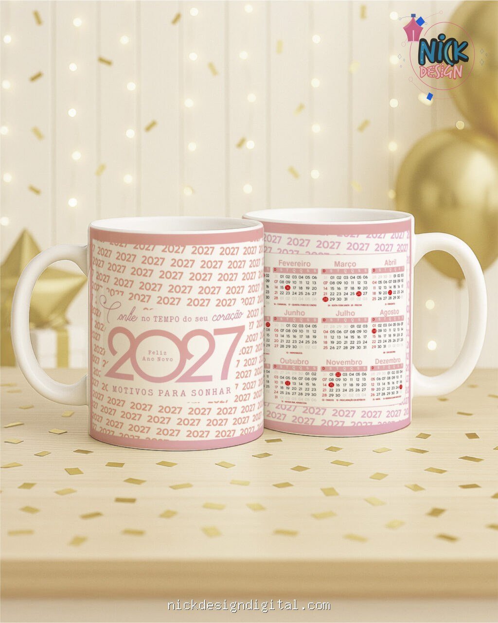 Ano Novo - Calendário 2027 (Artes Canecas) - Imagem 15