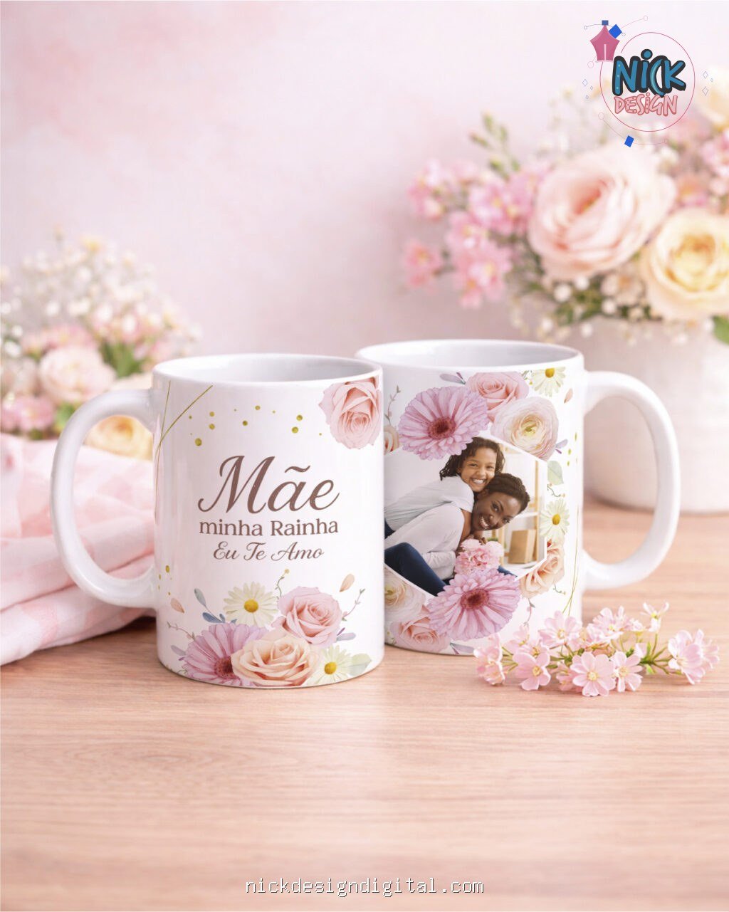 Dia das Mães V7 COM FOTO - Artes Canecas - Imagem 15