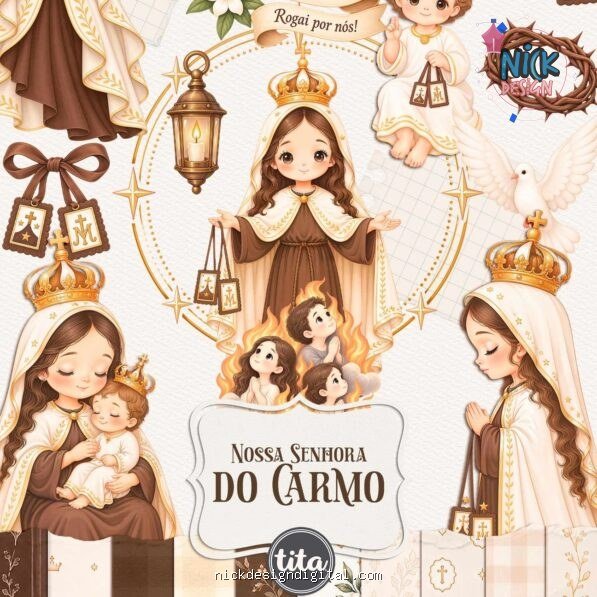 Santos – Nossa Senhora do Carmo – Ilustrações (Tita)