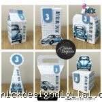 Fusca Azul - Kit Festa Pronta
