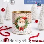 Printable - Arte para Tubolata 10x10cm - Feliz Natal (Balloon)