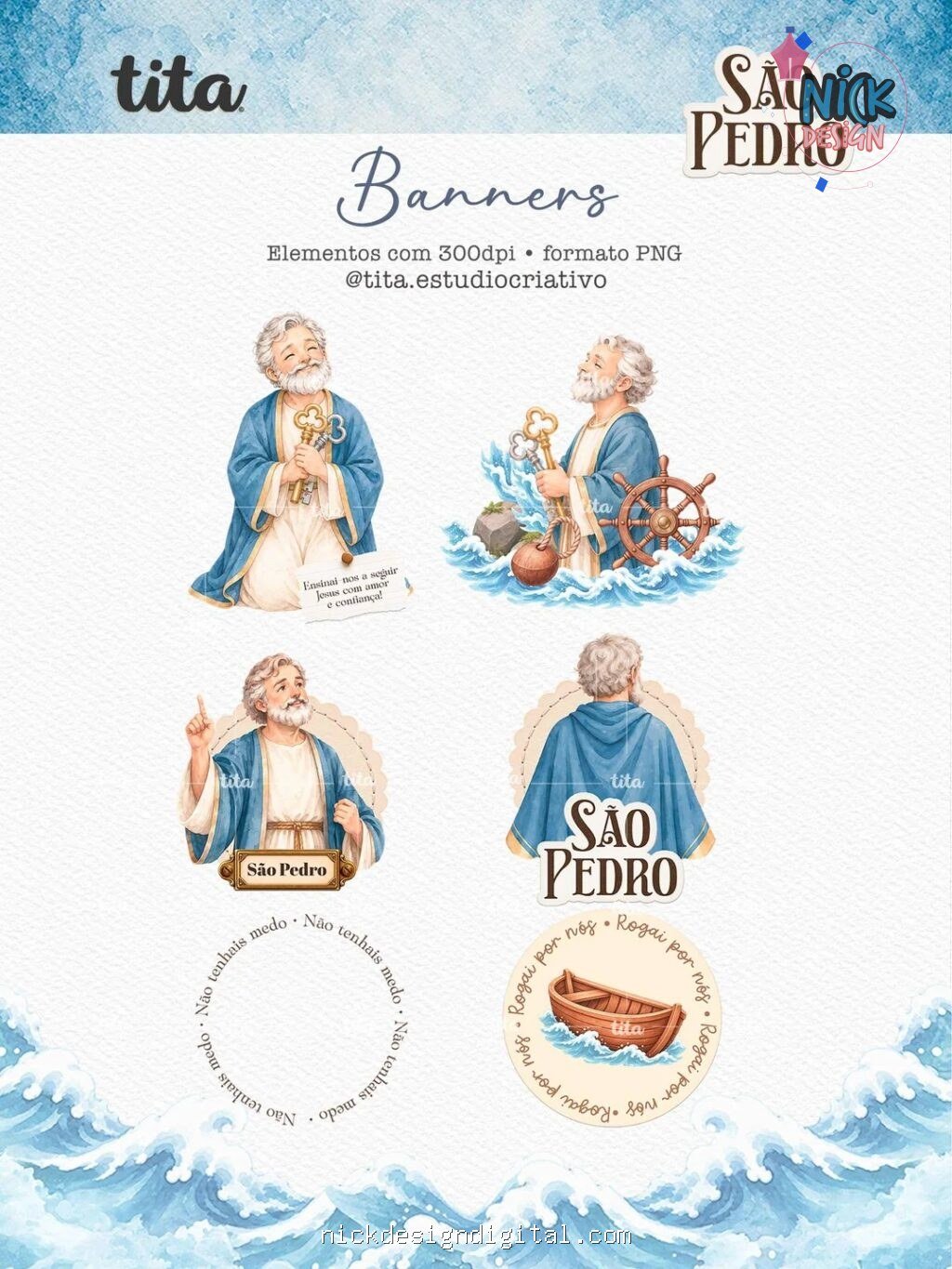 Santos - São Pedro - Ilustrações (Tita) - Imagem 2