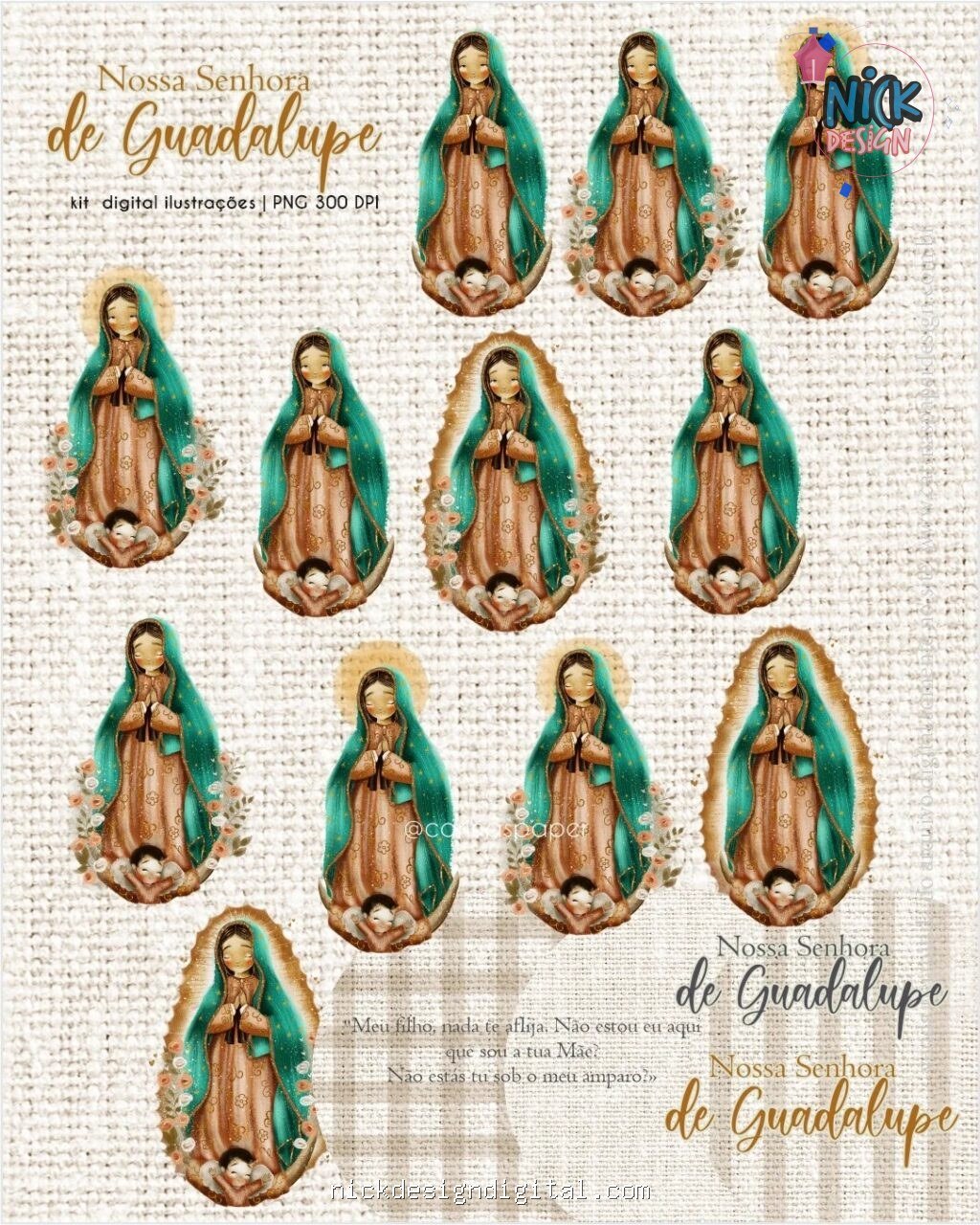 Kit Digital Nossa Senhora de Guadalupe Adulta - Imagem 6