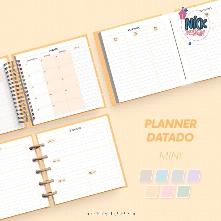 Planner 2027 | Datado – Mini (Nilmara) - Imagem 1