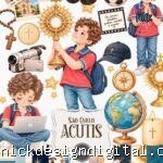 Santos - São Carlo Acutis - Ilustrações (Tita)