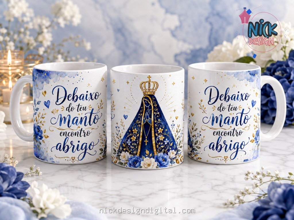 Pack Nossa Senhora Aparecida 2026 - Artes Canecas - Imagem 30