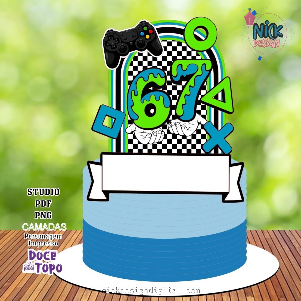 Six Seven - Topo de Bolo - Imagem 1