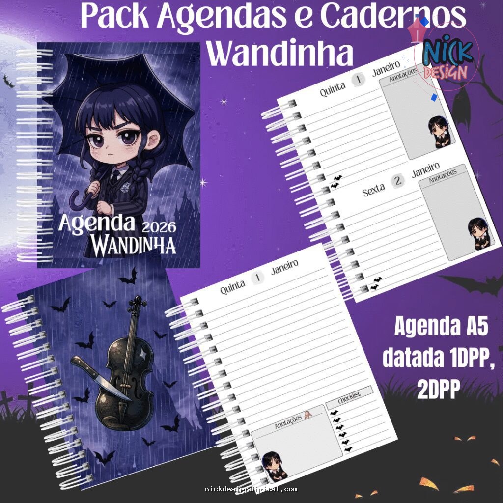 Wandinha - Kit Escolar - Imagem 1